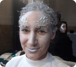 maquillage La reine des neiges Si Si La paillette