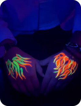 fluo bodypaint neon light UV