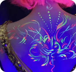 bodypaint fluo neon UV lights 
