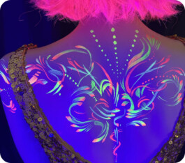 neon makeup fluo bodypaint