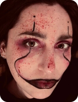 maquillage halloween clown