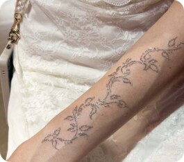 tatouage paillette henné paillette